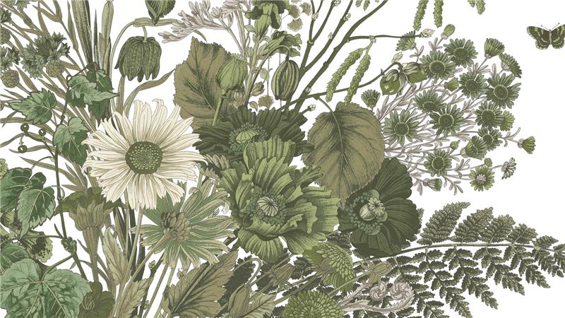 Mantero — botanical silk print from the Como house