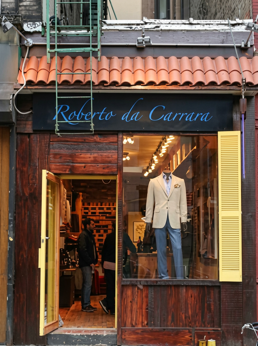Roberto da Carrara boutique storefront