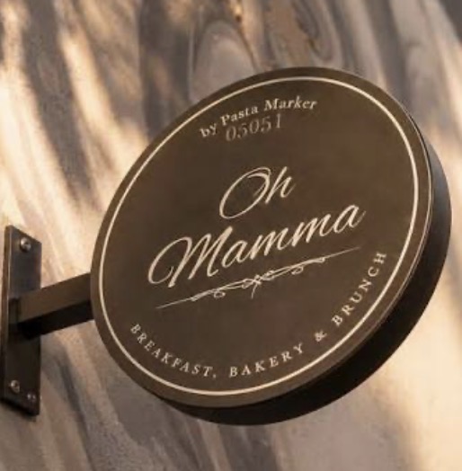 Oh Mamma bakery sign — Breakfast, Bakery & Brunch